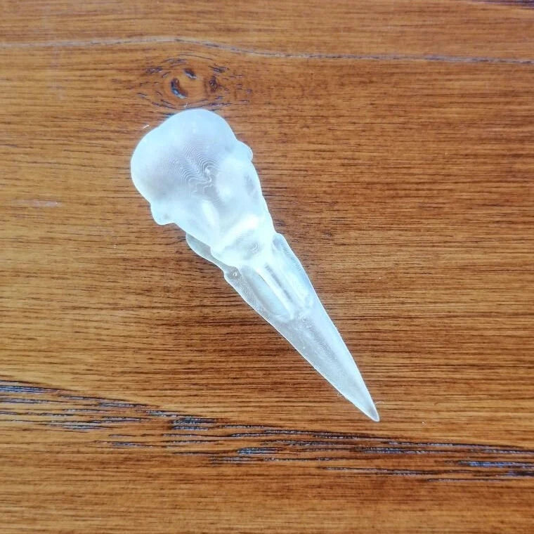 Vegan-friendly resin crow skull for your altar